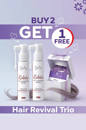 Buy 2 Roots Hair Treatment Serum get 1 free Biotin-K supplement in gift box – Hair Revival Trio