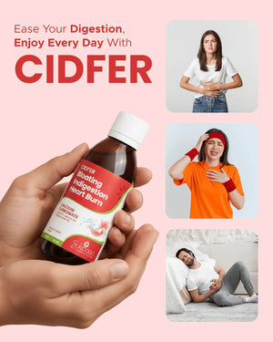 CIDFER for bloating, indigestion & heartburn relief — natural digestive aid with calcium carbonate