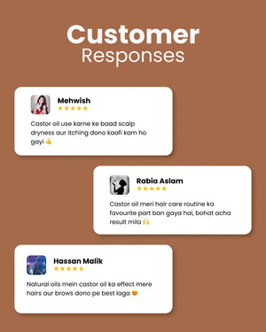 Customer reviews for castor oil: scalp relief, hair care results, and natural oil benefits for hair and brows
