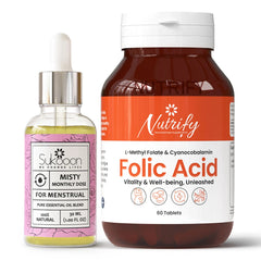 Misty (20ML) Monthly Dose Essential Oil + Folic Ace Tablets