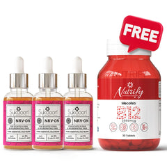 NRV-ON (30ML) x 3 + Mecofeb Tablets - Buy 3 & Get 1 FREE