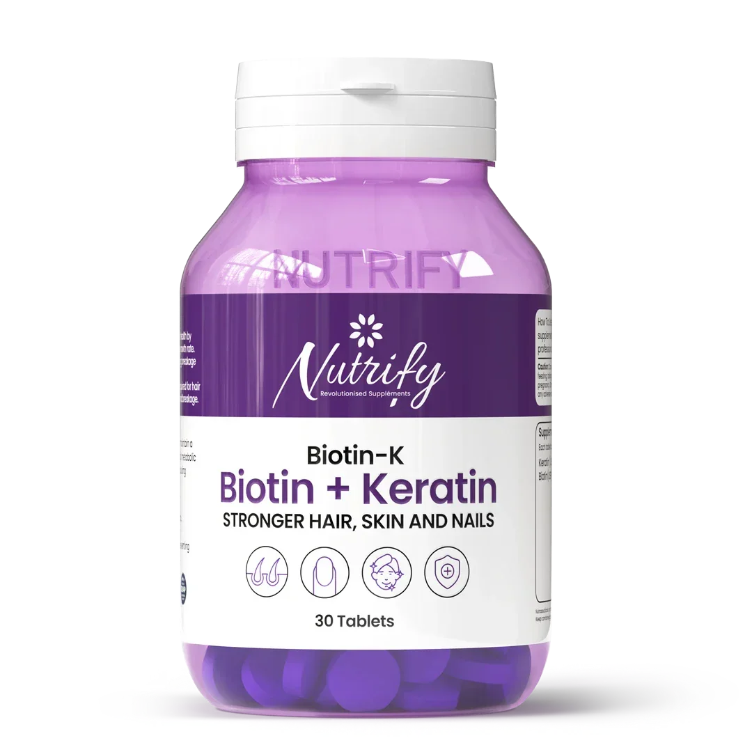 BIOTIN-K (Biotin + keratin) - Stronger Hair, Skin & Nails