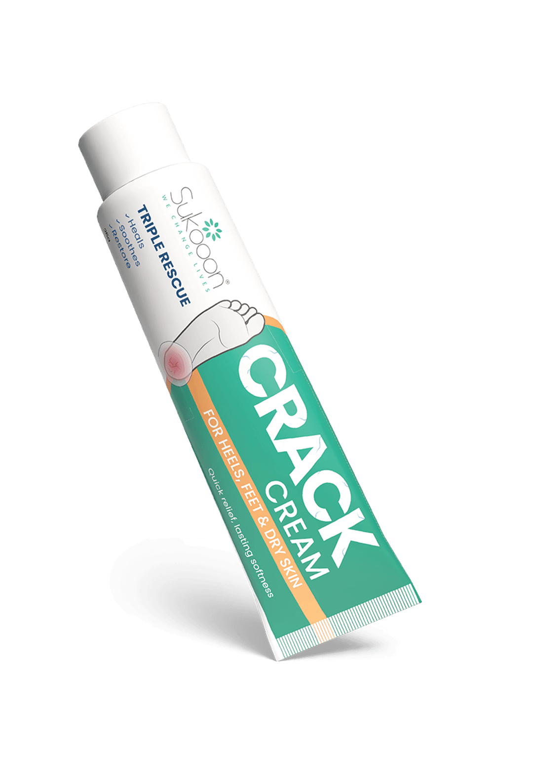 CRACK CREAM for Heels, Feet & Dry Skin