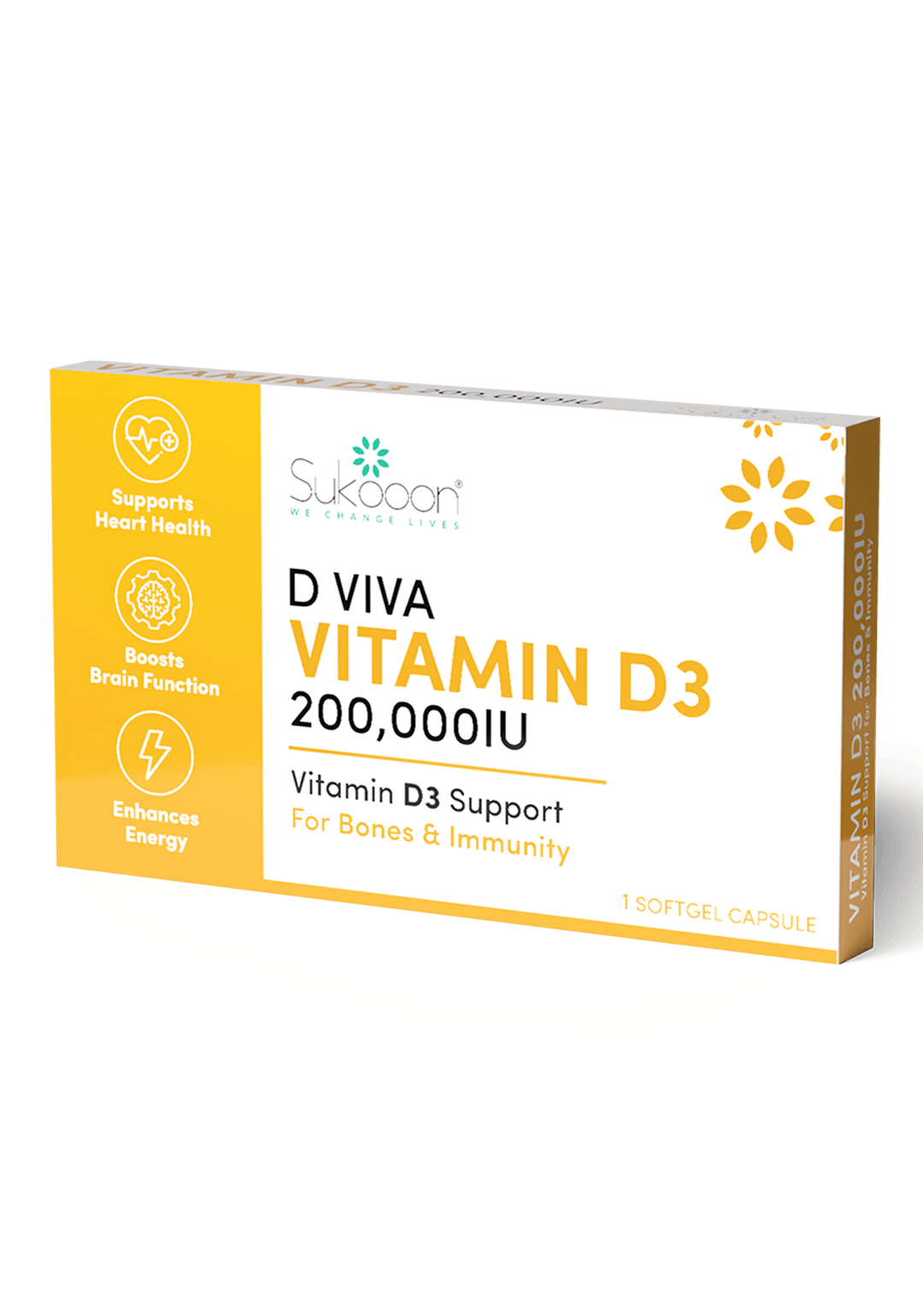 D VIVA – Vitamin D3 Softgel (200,000 IU)