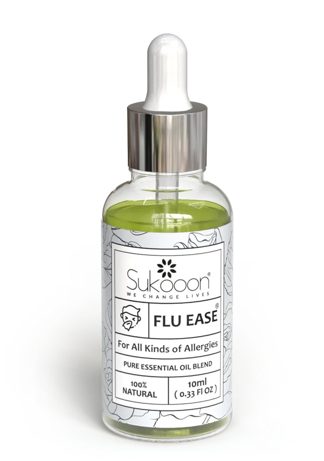 FLU EASE Essential Oil Blend | For headache treatment | flu treatment| influenza virus | nasal congestion and migraine