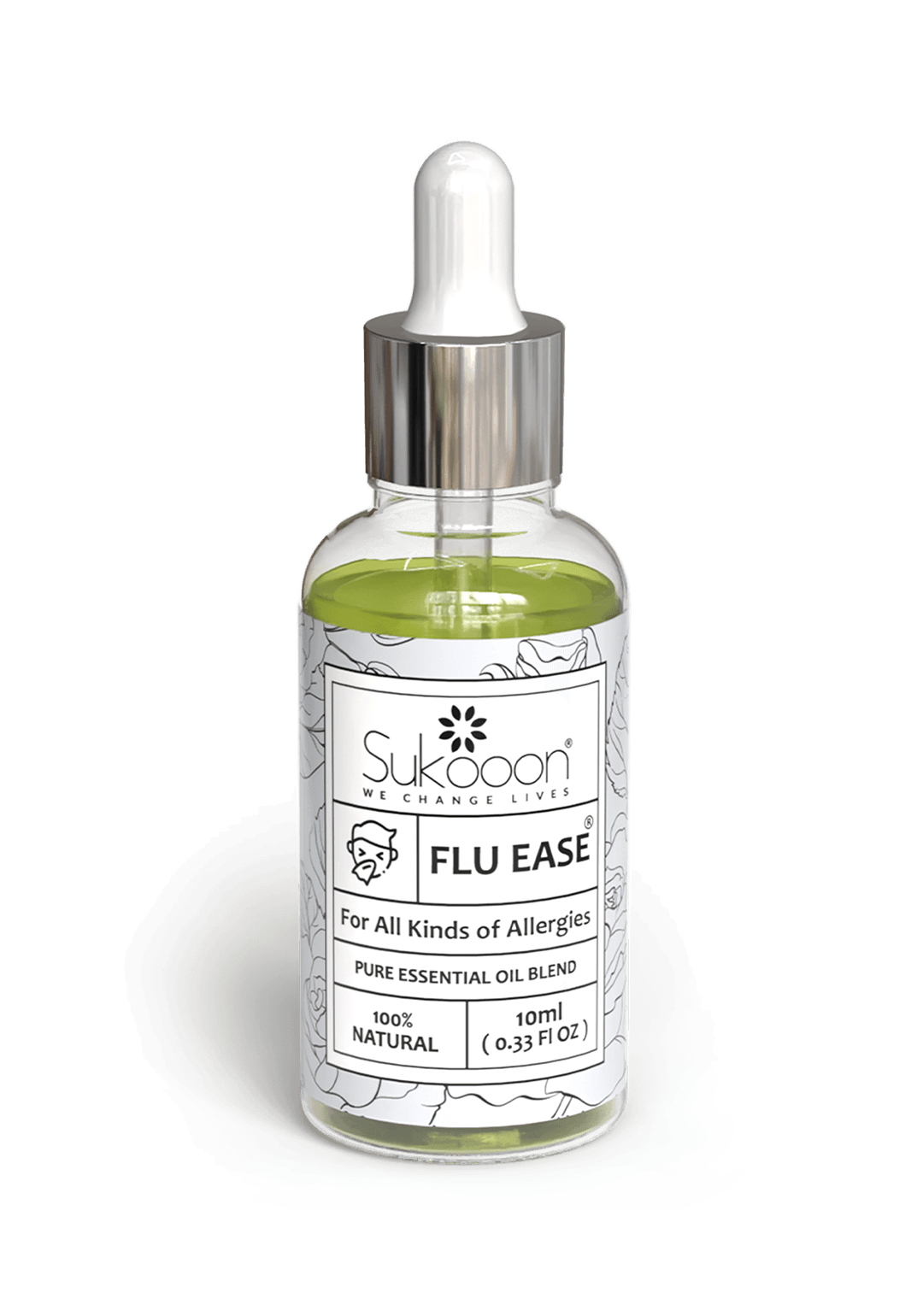 FLU EASE Essential Oil Blend | For headache treatment | flu treatment| influenza virus | nasal congestion and migraine