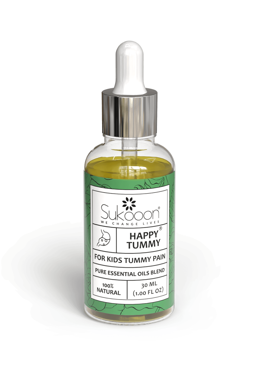 HAPPY TUMMY Gentle Essential Oils Blend by Sukooon For Kids