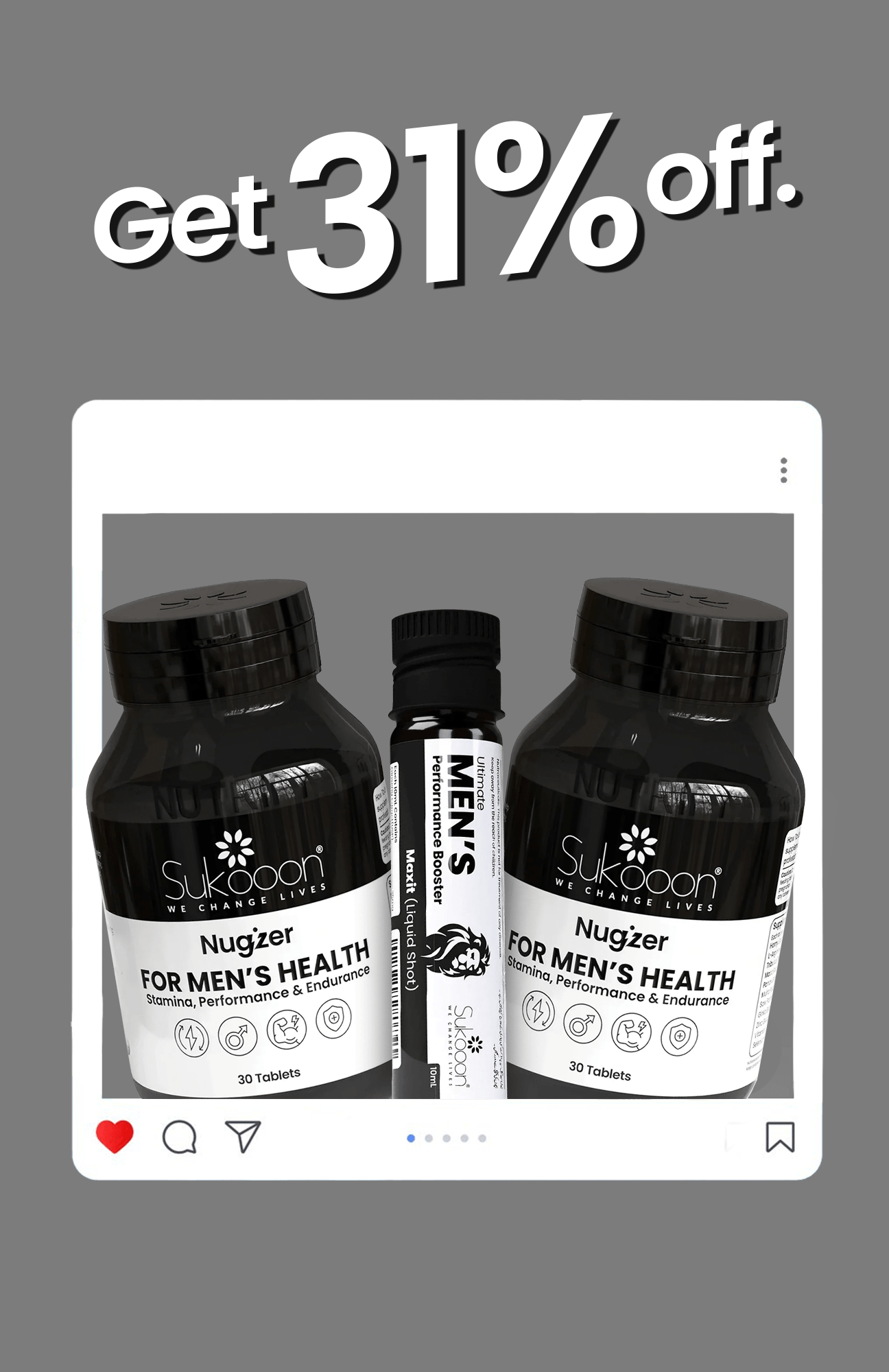 Nugizer Tablet + Max-it Shots | Buy 2 Get 1 Free