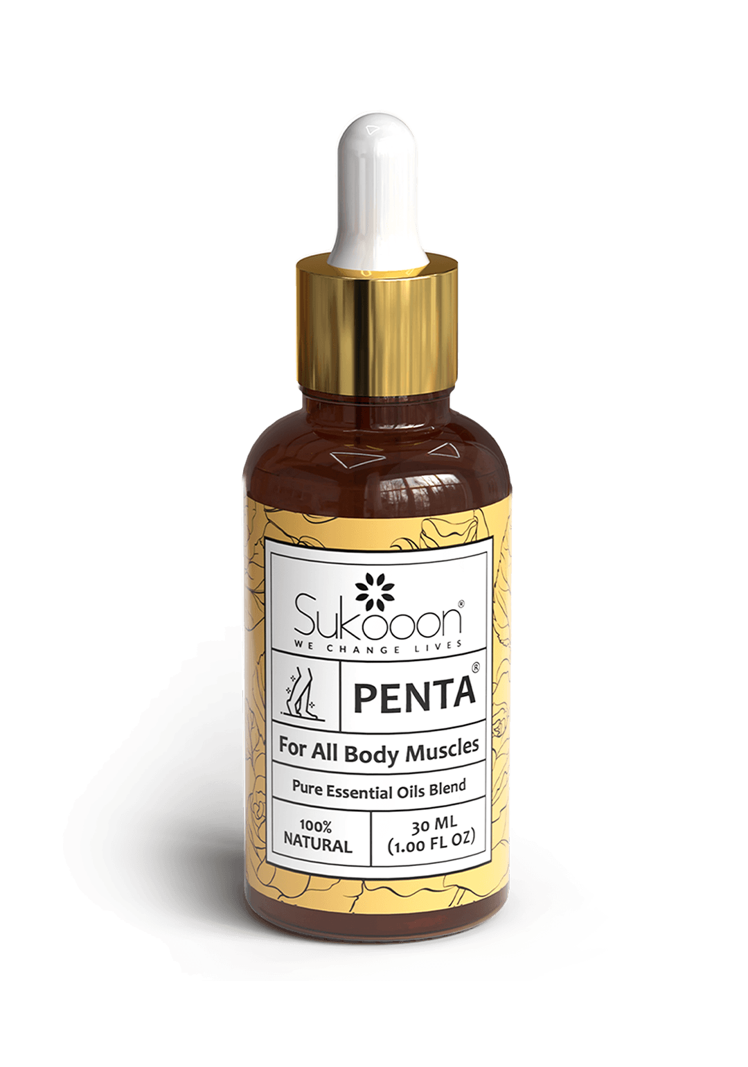 PENTA Full-Body Massage Essential Oil Blend by Sukooon