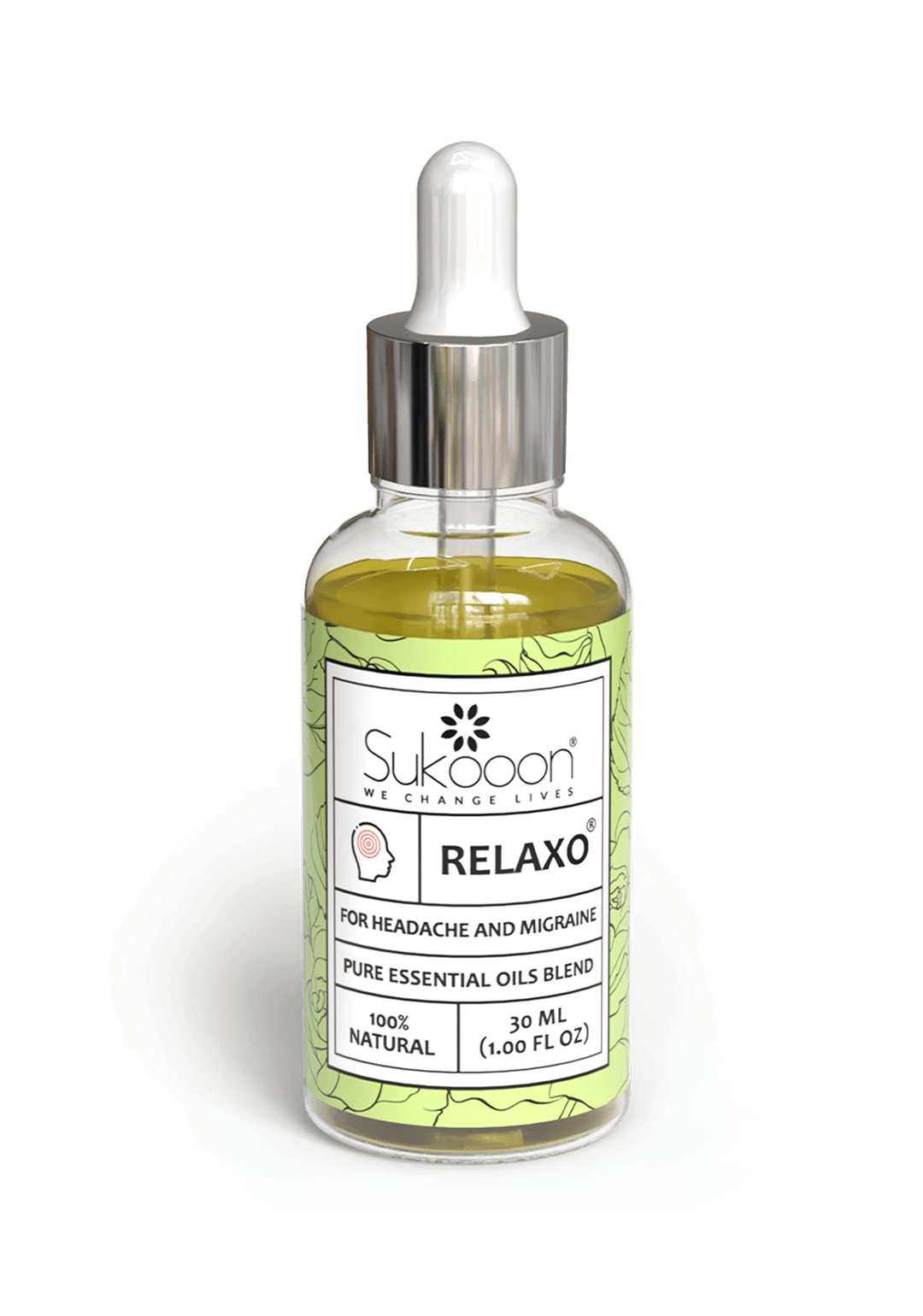 RELAXO Head & Temple Comfort Oil Blend by Sukooon