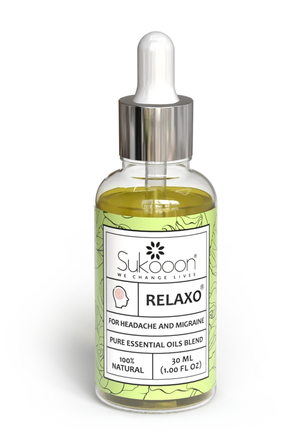 RELAXO Essential Oil Blend | Natural Treatment For Headaches, Migraines, Anxiety, PTSD & OCD