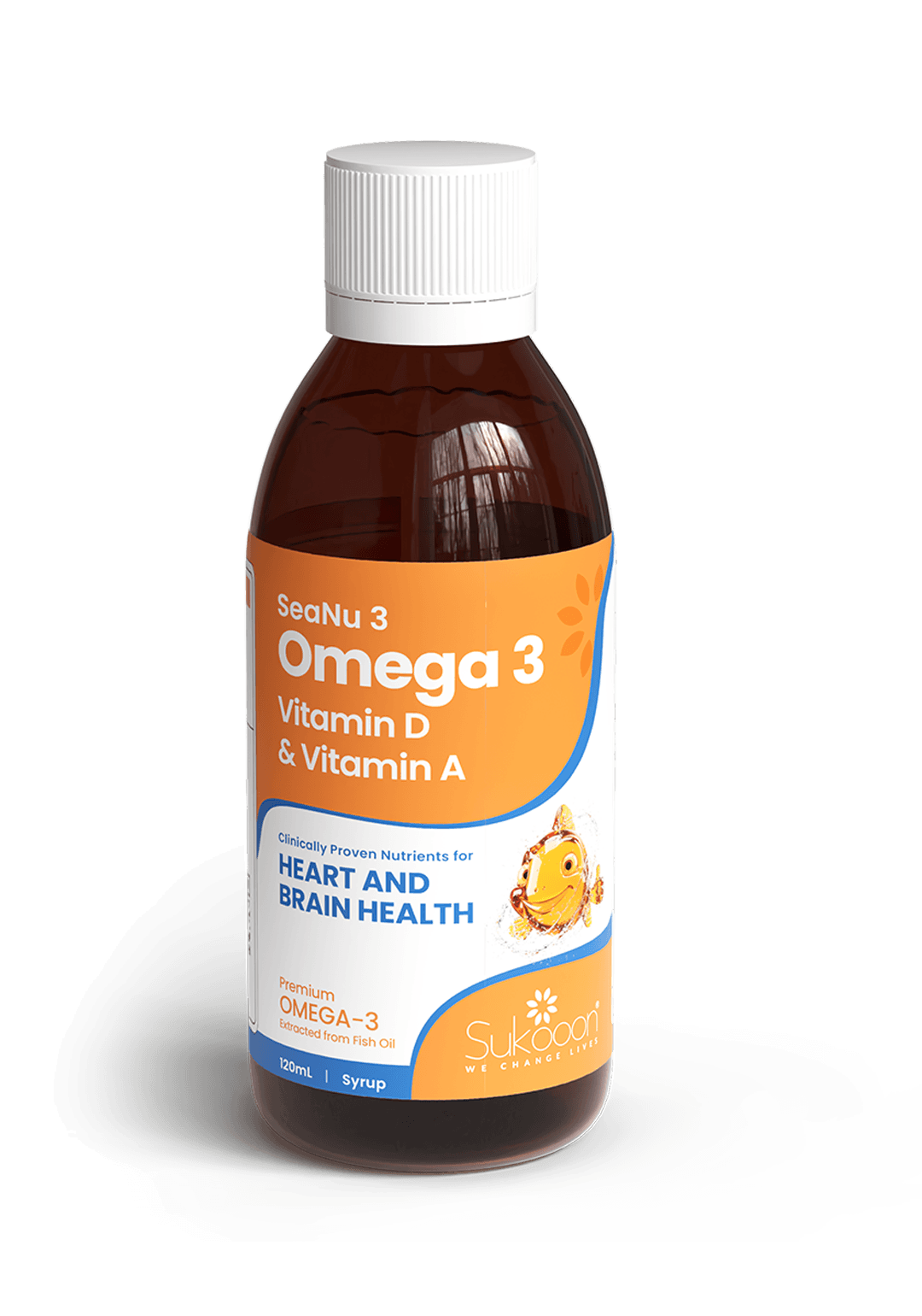 SeaNu 3 Omega-3 Syrup (Vitamin D &amp; Vitamin A) – 120 ml