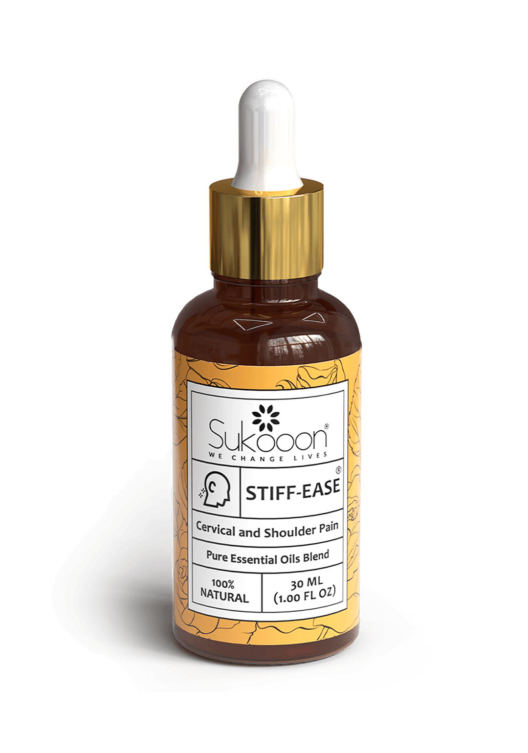 STIFF EASE Neck & Shoulder Massage Essential Oil Blend by Sukooon