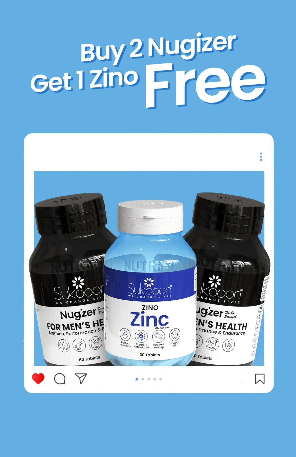 Nugizer Tablet + Zino Tablets | Buy 2 Get 1 Free