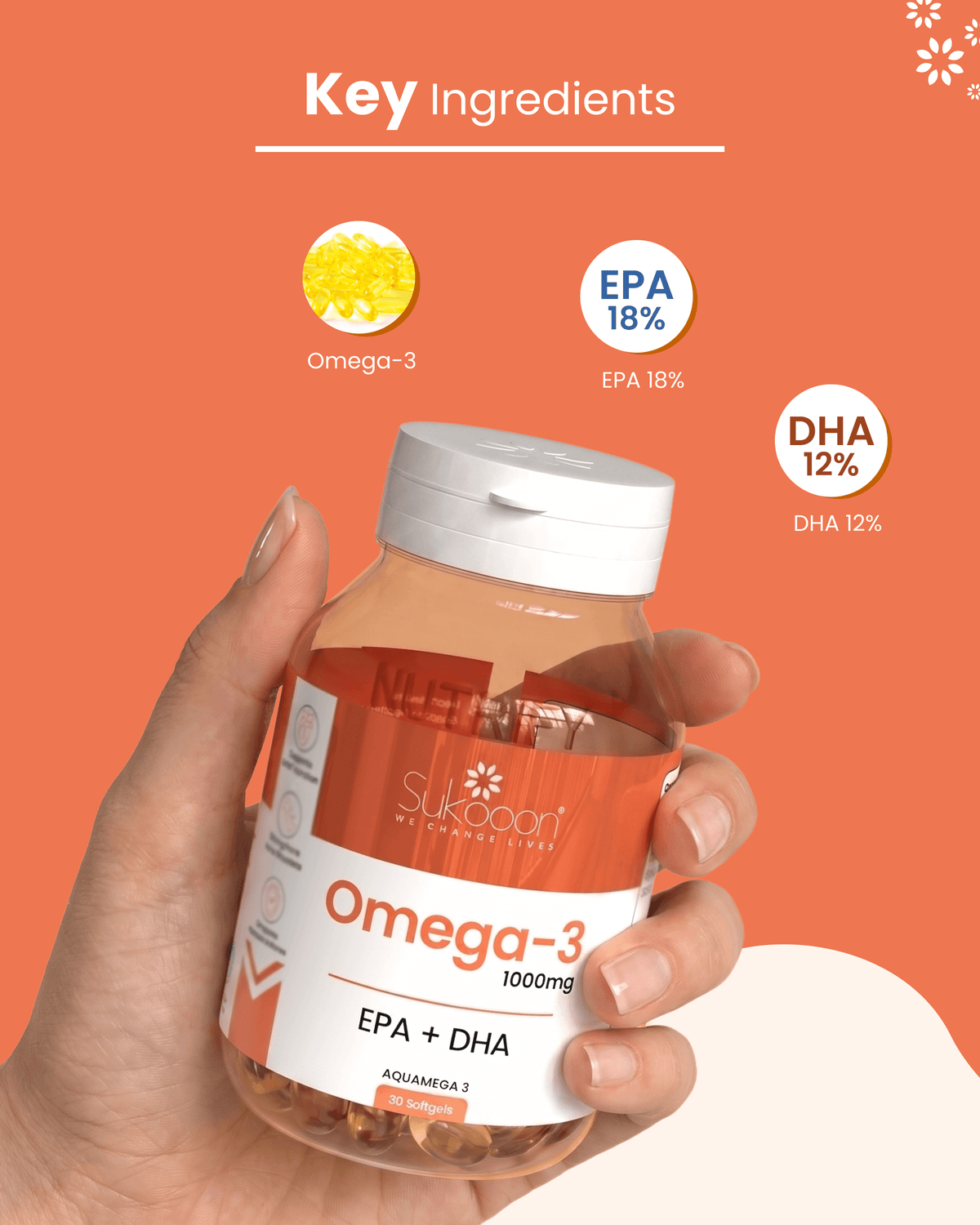 Aquamega (Omega-3) 30 Softgels 1000mg