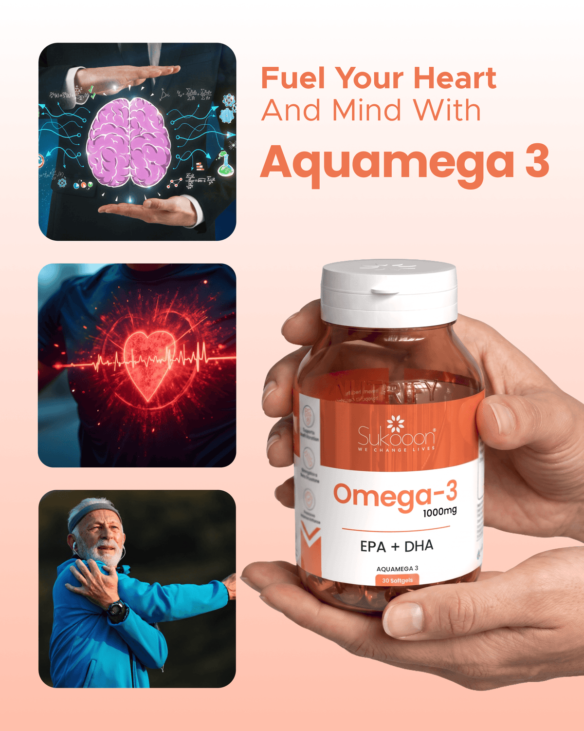 Aquamega (Omega-3) 30 Softgels 1000mg