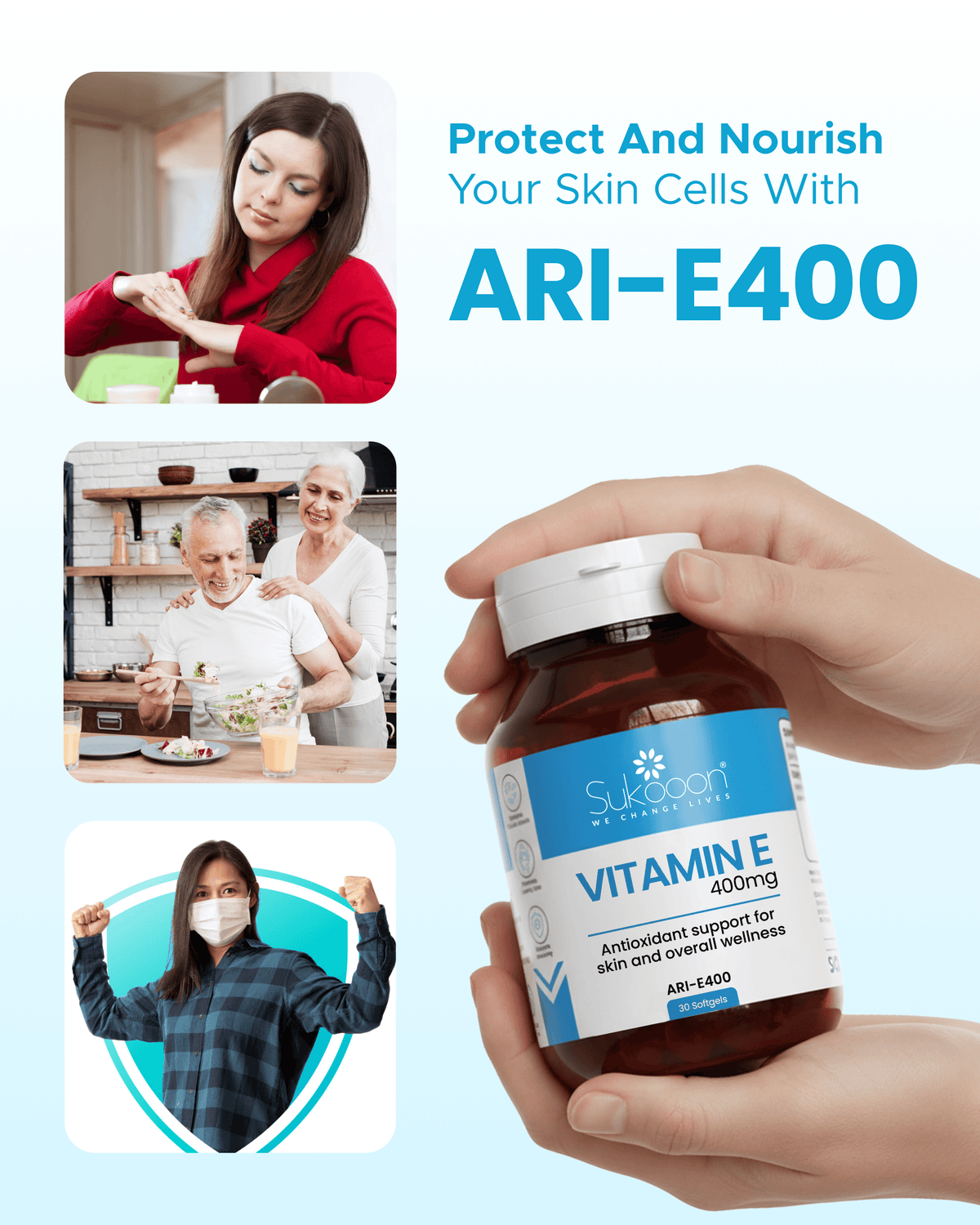 Ari E400 (Vitamin E) 400mg 30 Softgels