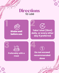 ABCB Liquid Collagen Shot 2000mg (Biotin 5000mg) Pack of 15 Vials