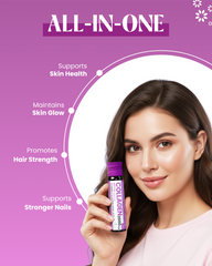 ABCB Liquid Collagen Shot 2000mg (Biotin 5000mg) Pack of 15 Vials