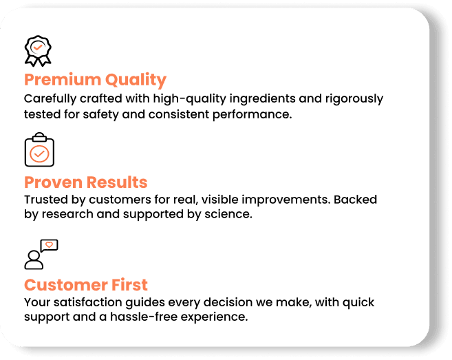 Premium quality, proven results, customer-first wellness products with certified ingredients and science-backed benefits
