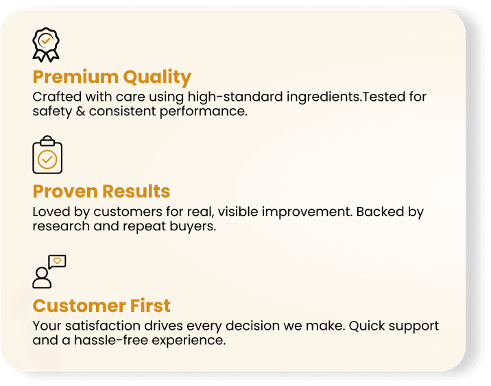 Premium quality, proven results, customer-first wellness products with safety-tested ingredients
