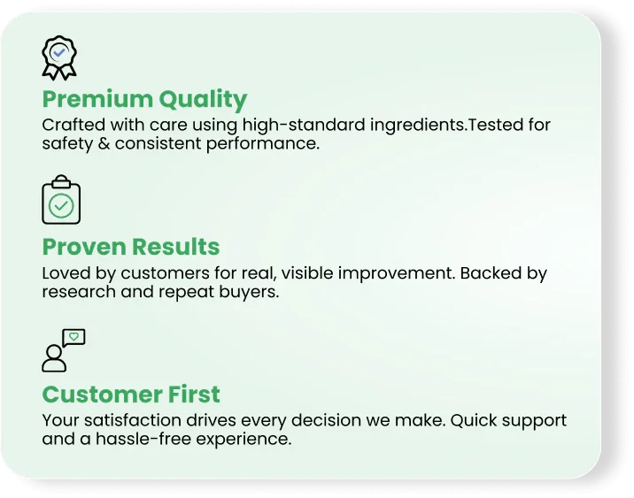 Premium quality, proven results, customer-first wellness products with certified ingredients and satisfaction guarantee