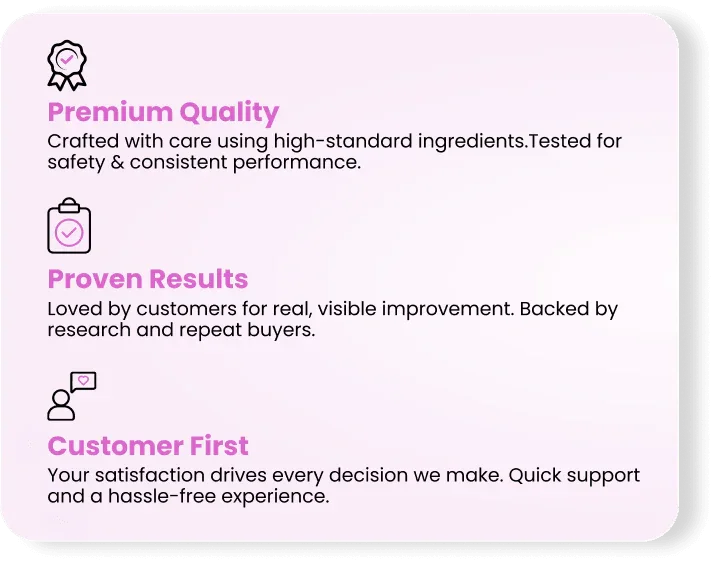 Premium quality, proven results, customer-first wellness products with safe, effective ingredients