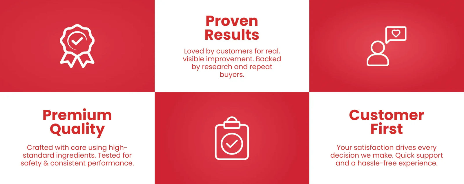 Proven results, premium quality, and customer-first wellness products with certified safety and satisfaction guarantees